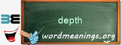 WordMeaning blackboard for depth